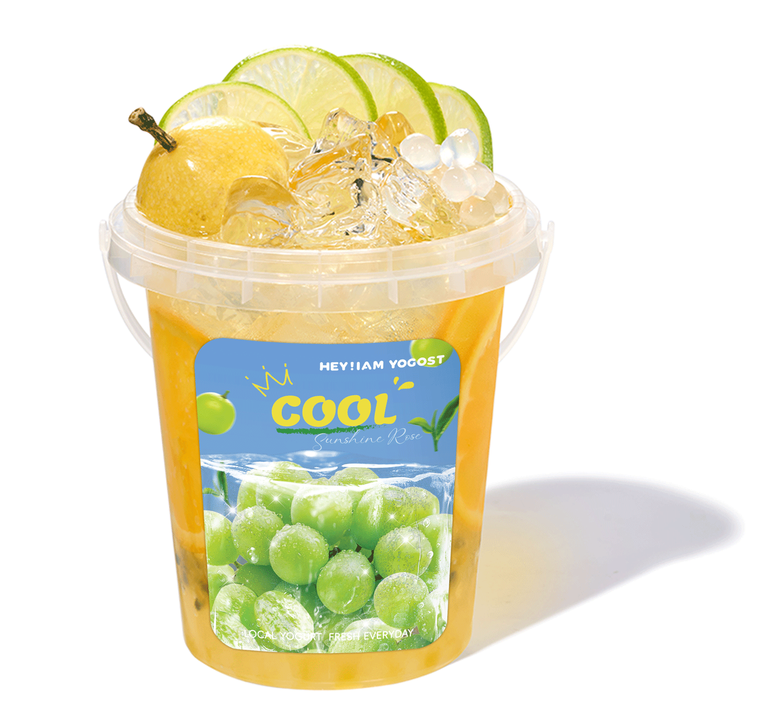 Grape sticker mockup