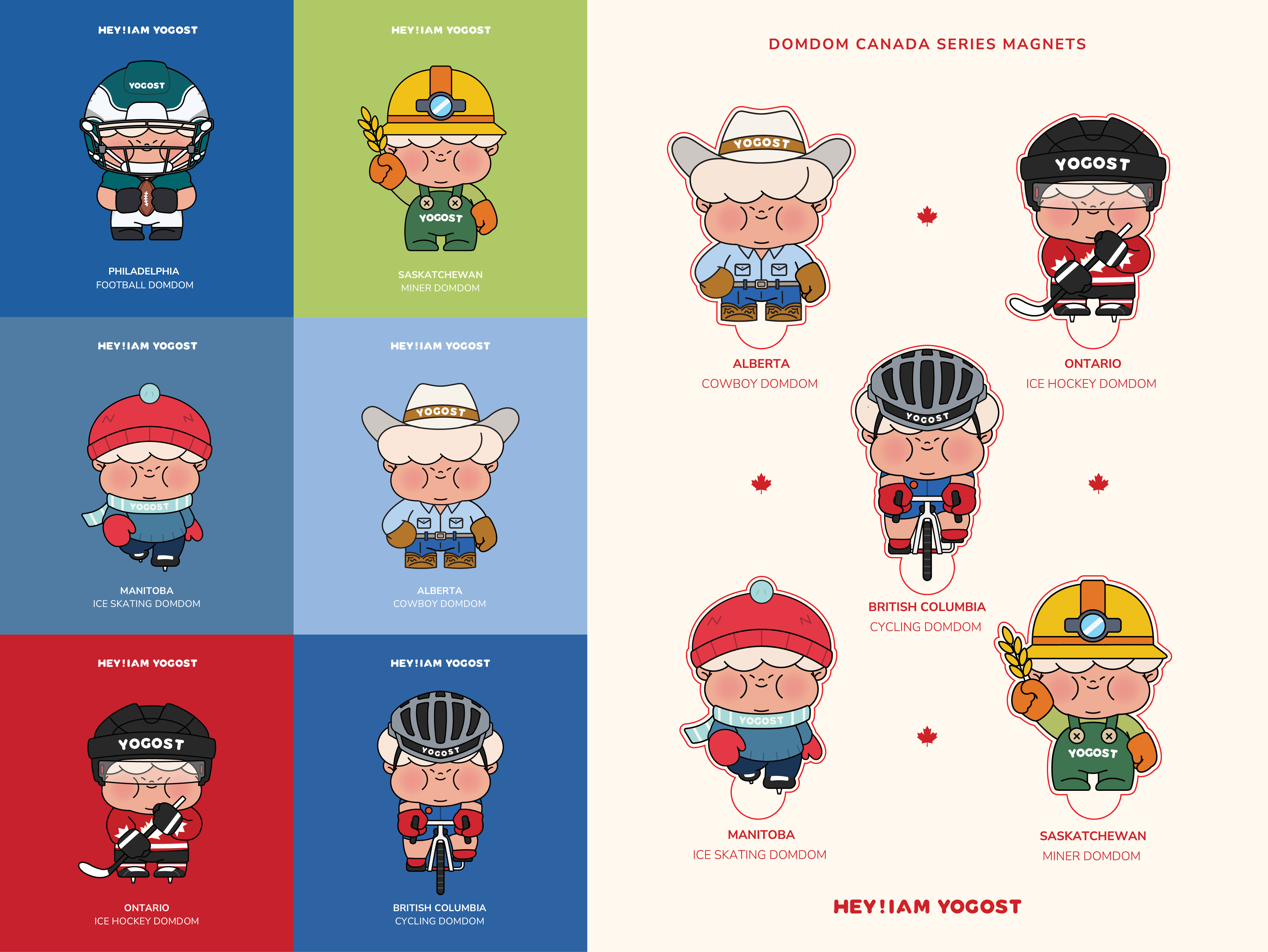 DOMDOM Canada Series Magnet (Random)